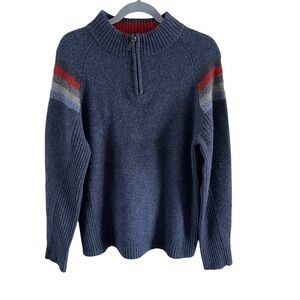 Fisherman Out Of Ireland Turtle Neck 1/5 zip  men’s small 100 % lambs wool